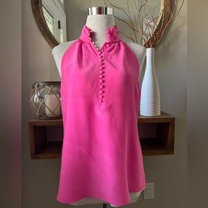 LILLY PULITZER KRISTIN PINK TANGO TOP - Small